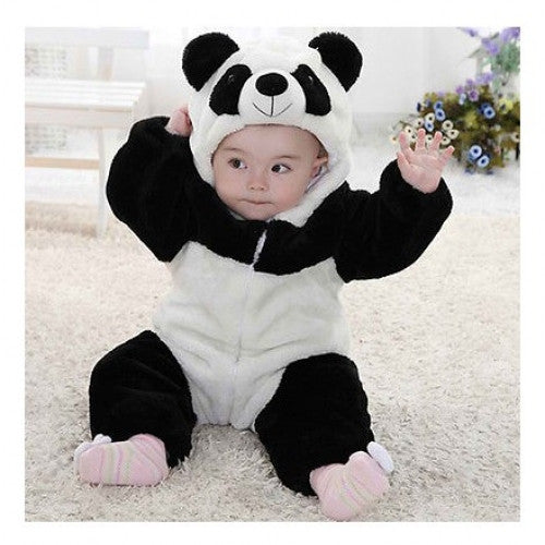 Cute Animal Panda Baby Hooded Romper