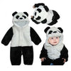 Cute Animal Panda Baby Hooded Romper